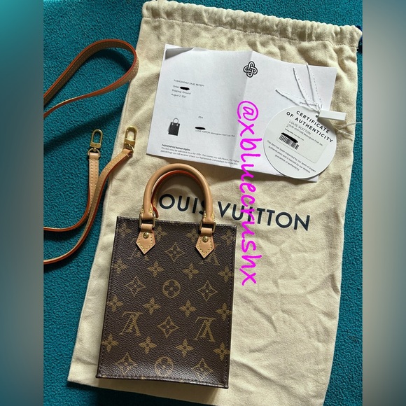 Louis Vuitton Handbags - Louis Vuitton Monogram Petit Sac Plat Brown Detachable Crossbody Handle Top Bag